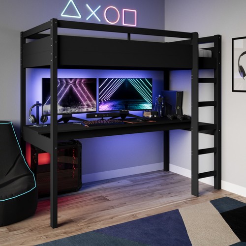High sleeper loft - gaming, bed