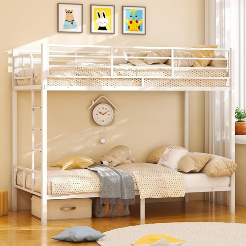 Metal bunk bed single - bunk,