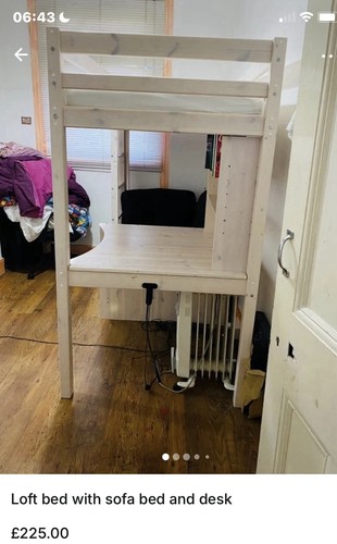 Loft bed with sofa - bed, and