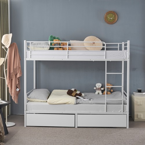 Metal bunk bed frame - bunk, single