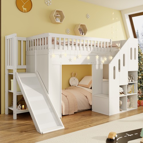 White pine kids single loft - white,