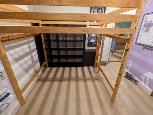 Redwood pine king size loft - redwood,