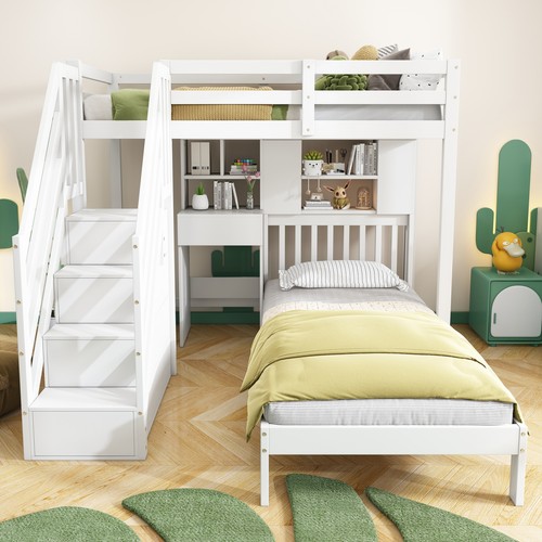 High sleeper bed - sleeper, desk