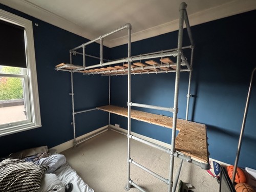 Bespoke scaffolding loft bed - ,