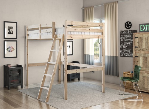 Loft bunkbed double 4ft - loft, 6