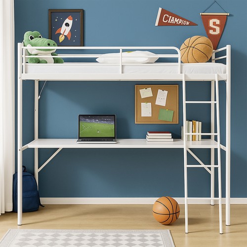 White high cabin - bed, bed