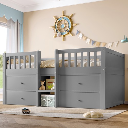 3ft single wooden storage - single, bed