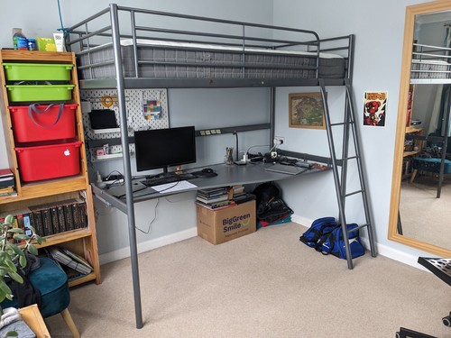 Ikea svarta loft - bed, with