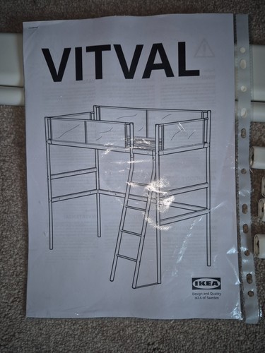 Ikea vitval loft bed with - vitval, desk