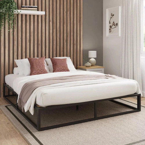 Black metal loft - loft, bed