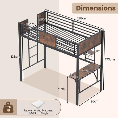 Loft bed single size - loft,