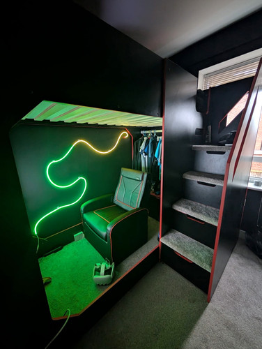 Gaming children loft bed - gaming,