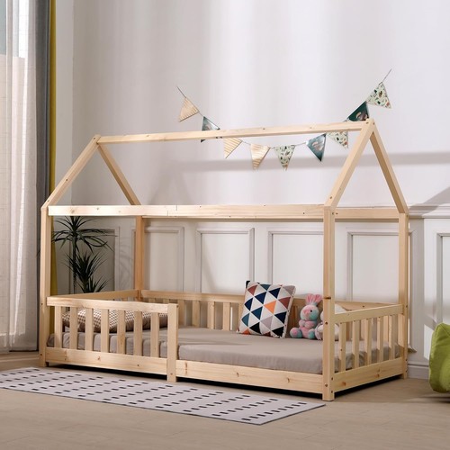 Wooden house bed frame - wooden,