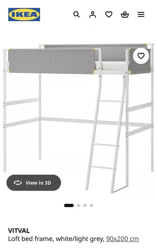 Ikea vitval loft bed frame - ikea,