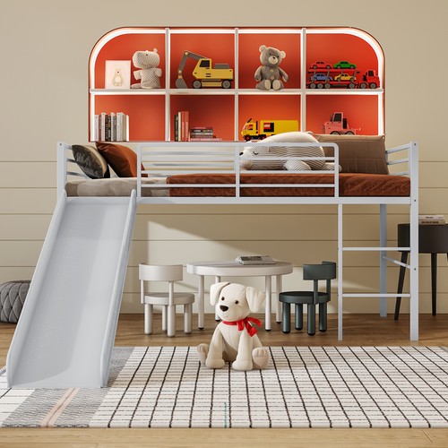Loft bed single size - bed, low