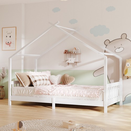 3ft pine wood bed frame - wood,
